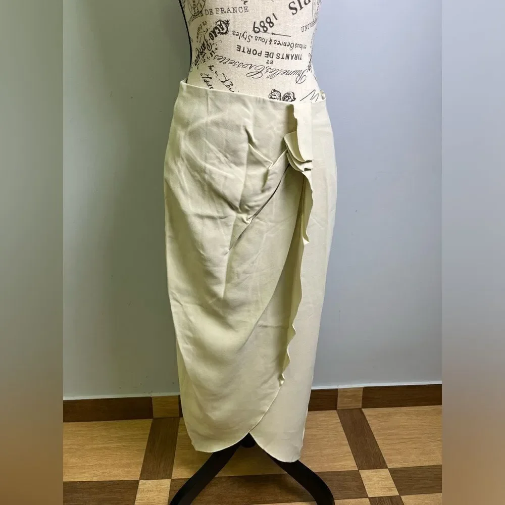 Iro Minilya Draped High-Waist Skirt NWT Size 36=size XS